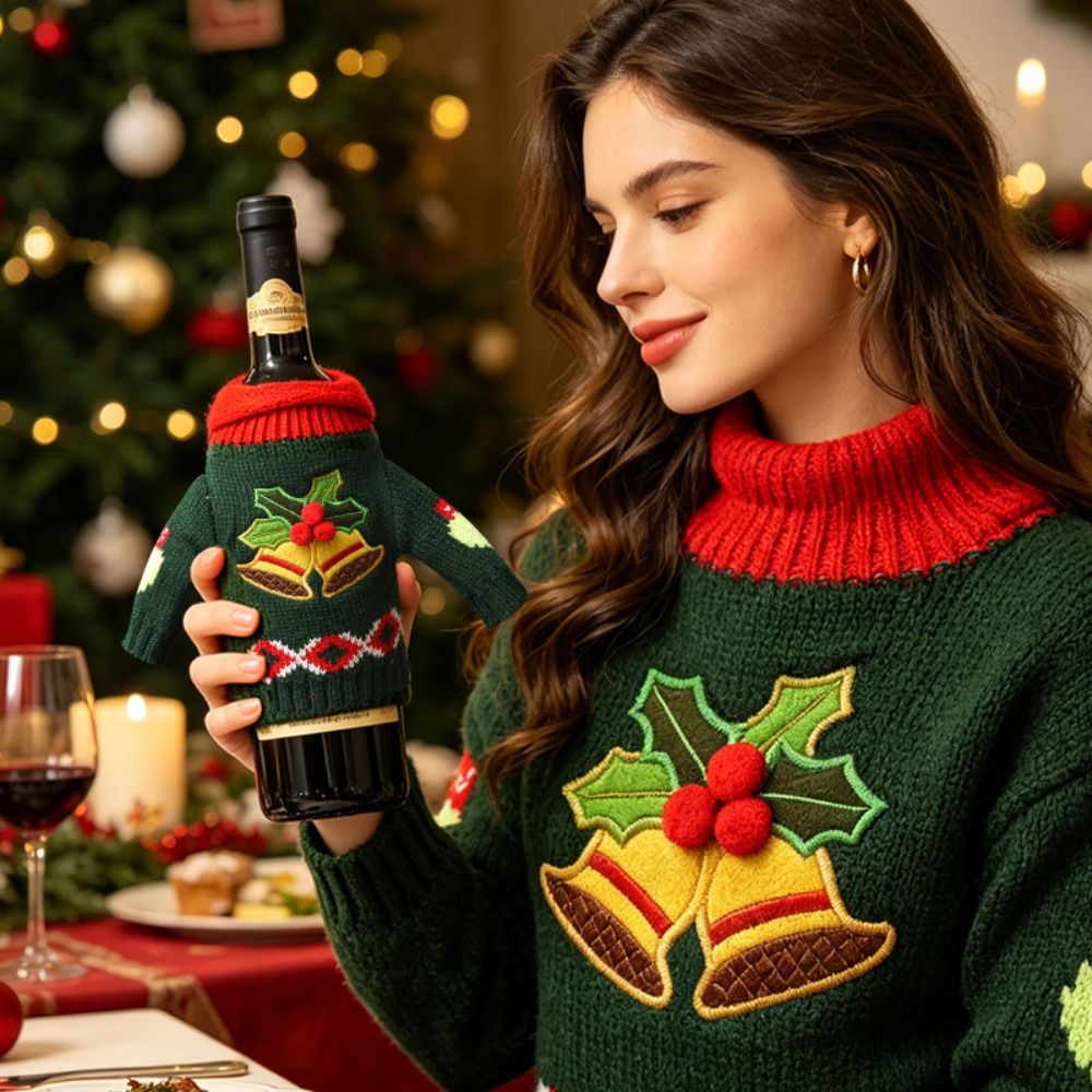 Elk Wine Bottle Cover Snowflak - đánh giá và giá Wine Beer Hat