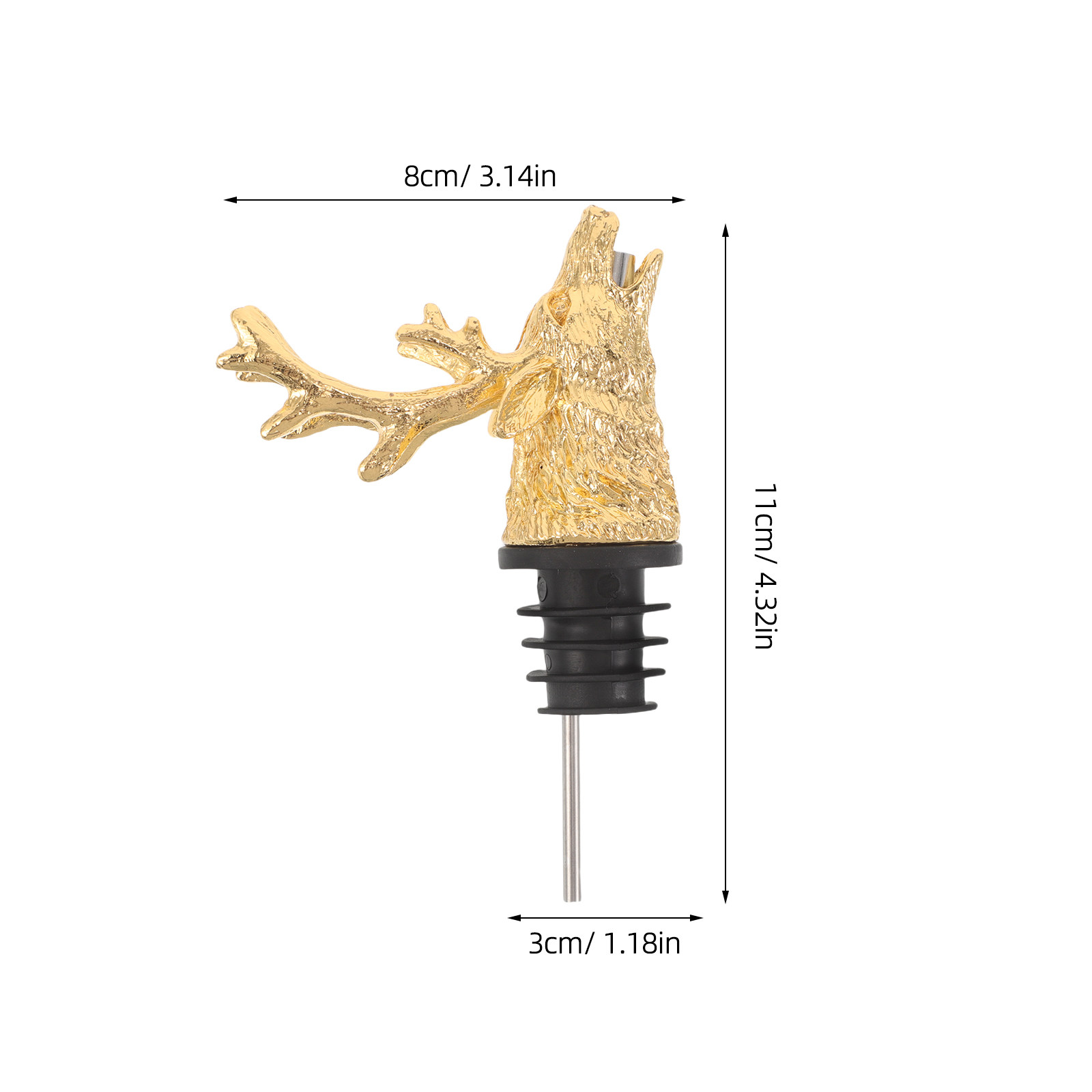 Deer Head Wine Pourer Zinc All - đánh giá và giá Wine Aerator Pour