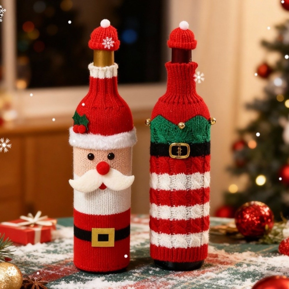 Knitted Wine Bottle Cover Elk  - đánh giá và giá Wine Beer Hat