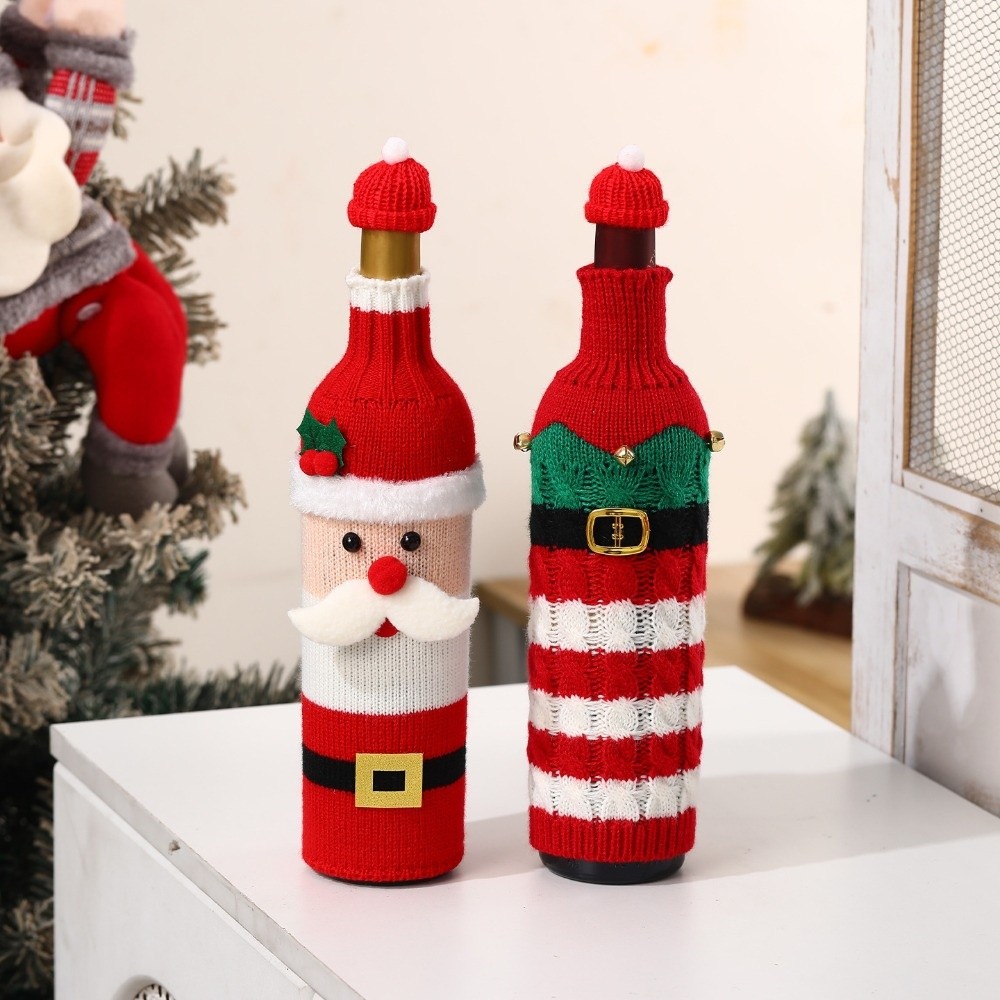 Knitted Wine Bottle Cover Elk  - đánh giá và giá Wine Beer Hat