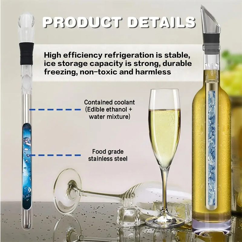 Stainless Steel Wine Chiller S - đánh giá và giá Wine Aerator Pour