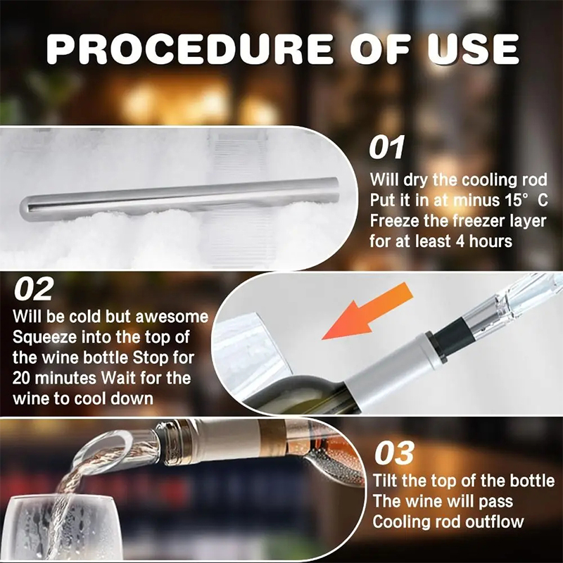 Stainless Steel Wine Chiller S - đánh giá và giá Wine Aerator Pour